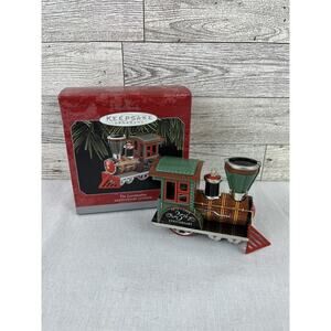 TIN LOCOMOTIVE HALLMARK ORNAMENT 1998 NEW IN BOX TIN 25th ANNIVERSARY EDITION